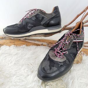 Moncler camo leather sneakers